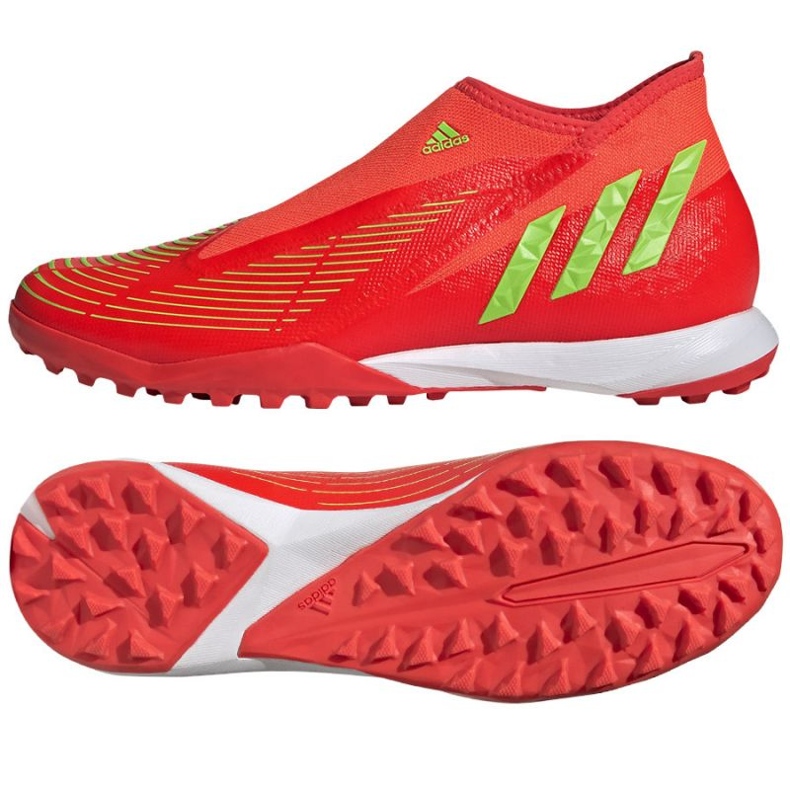Tênis Adidas Predator Edge.3 Ll Tf GV8533 vermelho laranjas e tintos