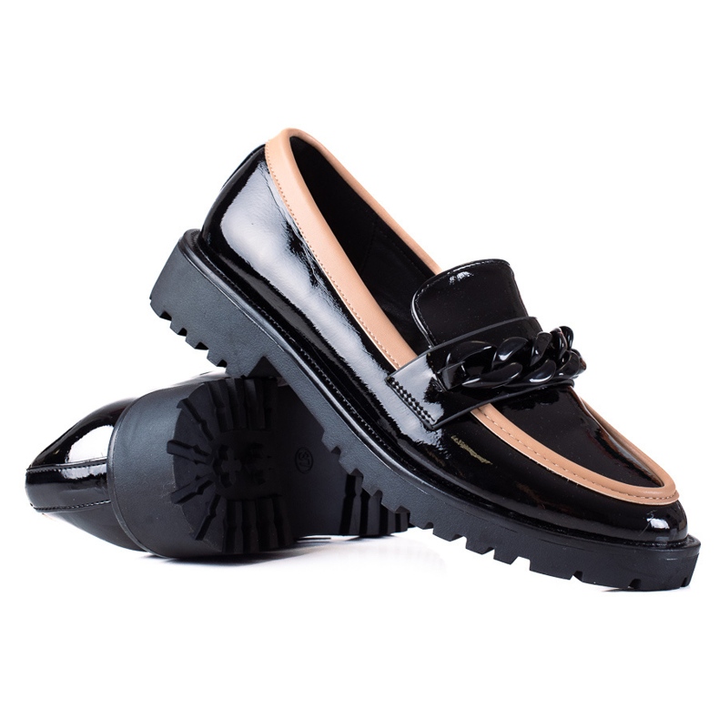 SHELOVET Mocassins elegantes preto