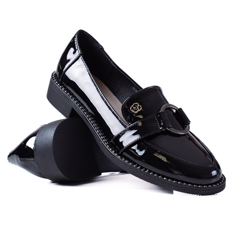 SHELOVET Mocassins elegantes preto