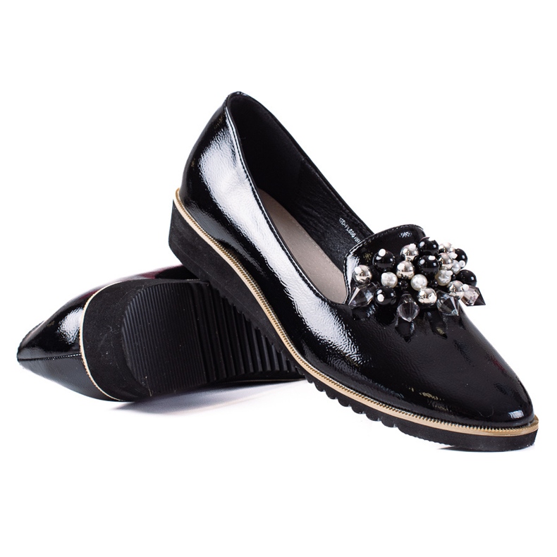 SHELOVET mocassins femininos preto