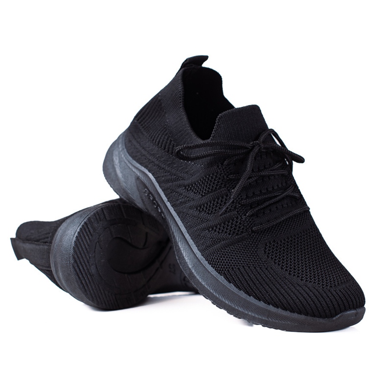 SHELOVET Sapatos Fitness Confortáveis preto