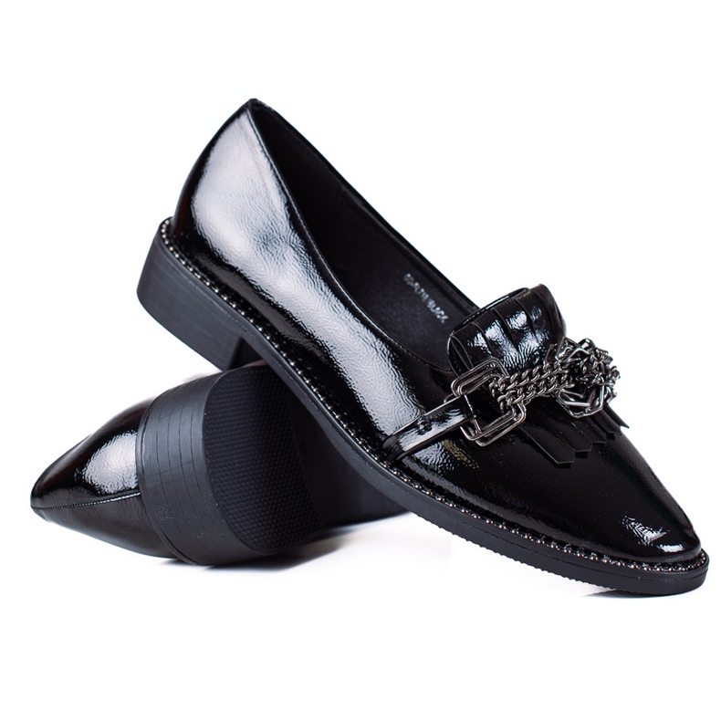 SHELOVET Mocassins elegantes preto