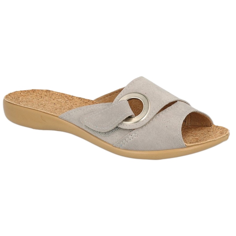 Flippers femininos de Befado Inserir Pu 265d024 Gray cinza