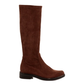 Botas femininas Caprice Stretch 25512-29 316 Dk Cognac Stre marrom
