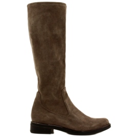 Botas elásticas femininas Caprice 25512-29 306 Cafe Stretch marrom