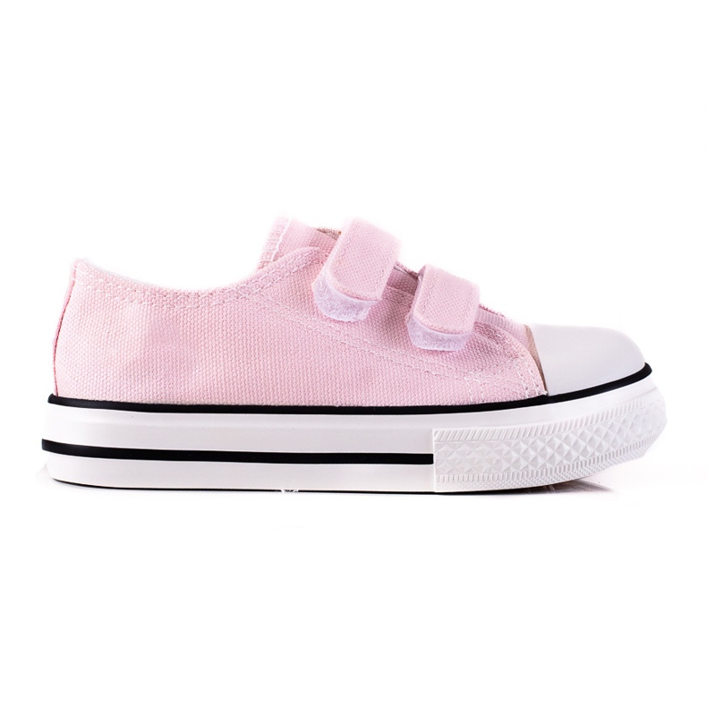 Sapatilhas de criança Vico com fecho de velcro rosa