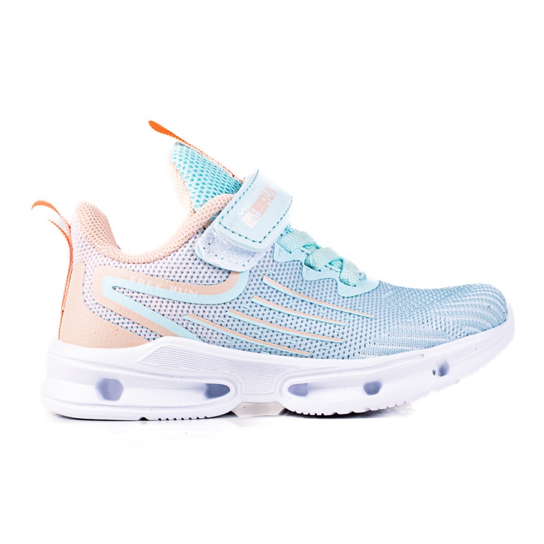 Tênis feminino Vico, material menta azul