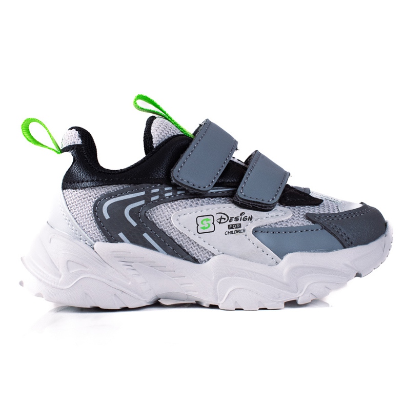 Sapatilhas de menino Shelovet com sola grossa, cinza claro