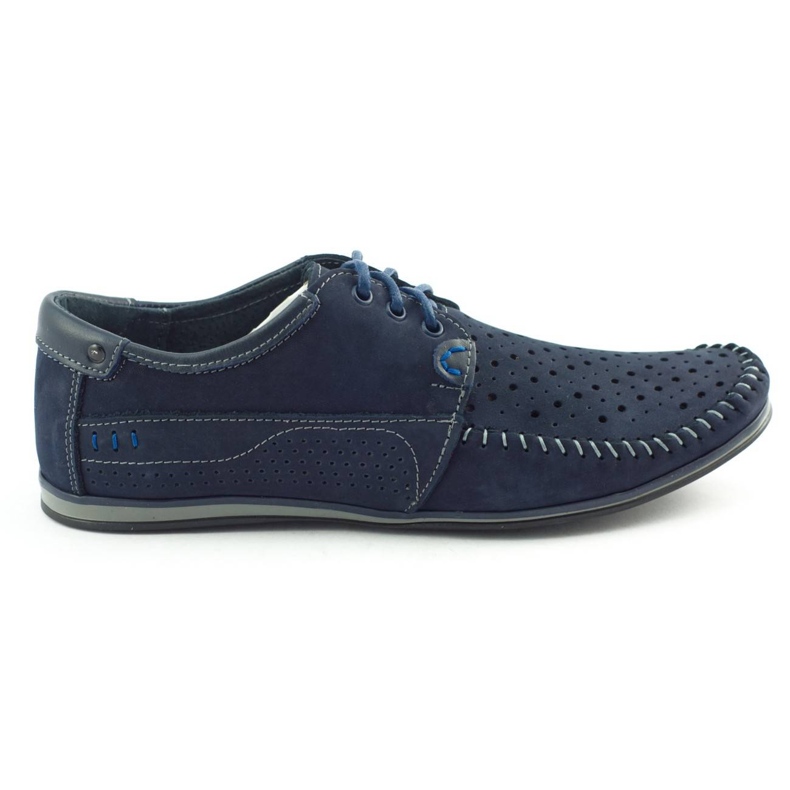 KOMODO Mocassim masculino 875 para o verão, azul marinho