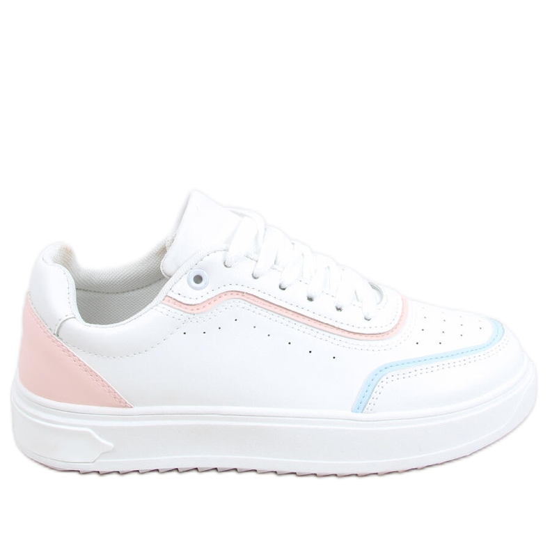 Tênis Eila Pink branco azul rosa