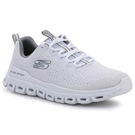 Skechers Glide Step Fasten Up White M 232136-WHT branco cinza Skechers Glide Step Fasten Up White M 232136-WHT branco cinza