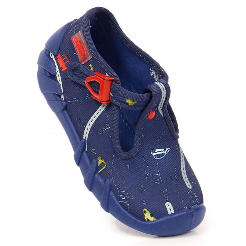 Chinelos com fecho Befado Jr BEF2S azul marinho