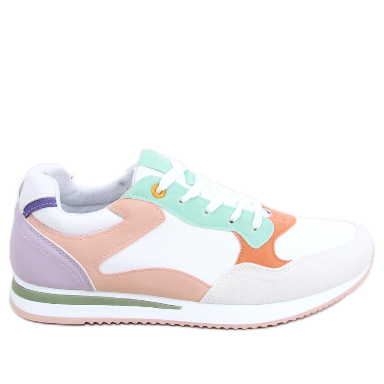 Sapatilhas desportivas de mulher Pokki Purple branco tolet verde