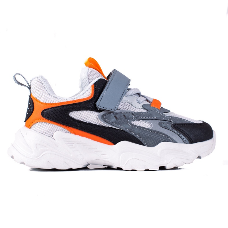 Tênis de menino Shelovet em uma plataforma cinza grossa multicolorido