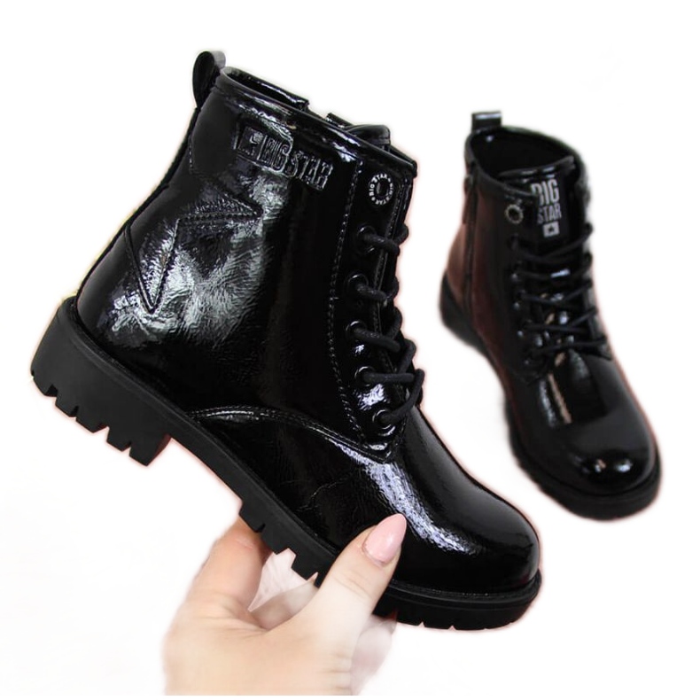 Botas bovver pretas de menina Big Star II374045 preto preto