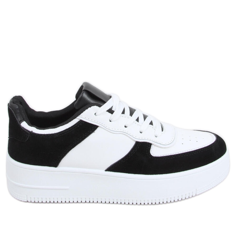 BM Tênis esportivo feminino Zetto Black branco preto
