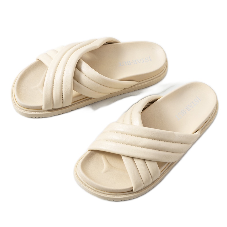 Chinelos bege na plataforma Daintree Chinelos bege na plataforma Daintree