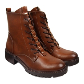 Botas femininas com ornamentos de camelo Vinceza marrom