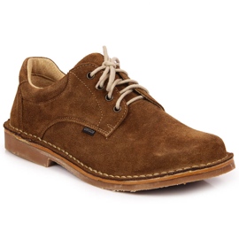 Sapatos de camurça castanhos Gregor 1108 para homem marrom