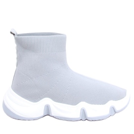 Meias cano alto Nova Grey cinza