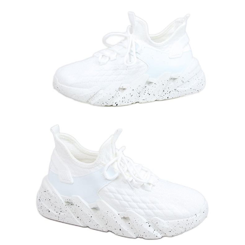 Indu sapatos esportivos meia branca branco