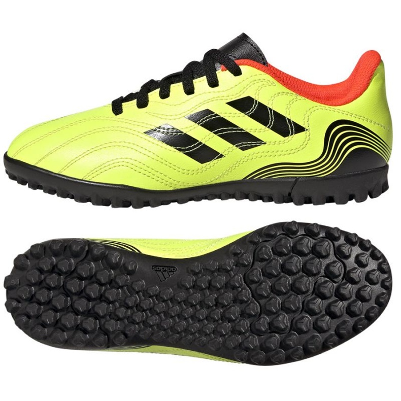 Tênis Adidas Copa Sense.4 Tf Jr GZ1374 amarelo amarelos