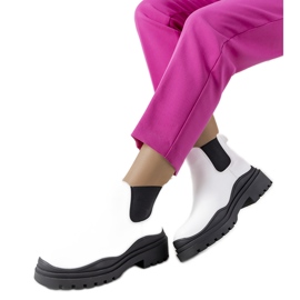 Botas brancas com sola alta Wekey branco