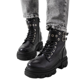 Botins pretos com sola trapper, Rubeo