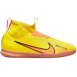 Chuteira de futebol Nike Zoom Mercurial Superfly 9 Academy Ic Jr DJ5615 780 amarelo amarelos