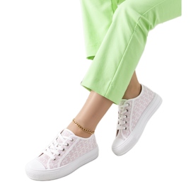 Chelms tênis branco e rosa Chelms tênis branco e rosa