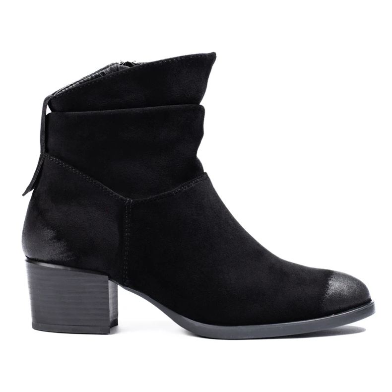 W. Potocki Bota slip-on de mulher Potocki preta preto