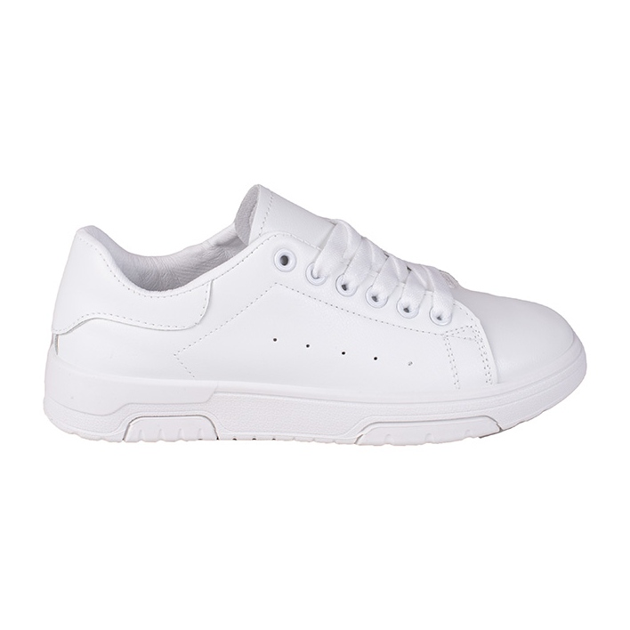 Tênis feminino Shelovet branco feito de couro ecológico