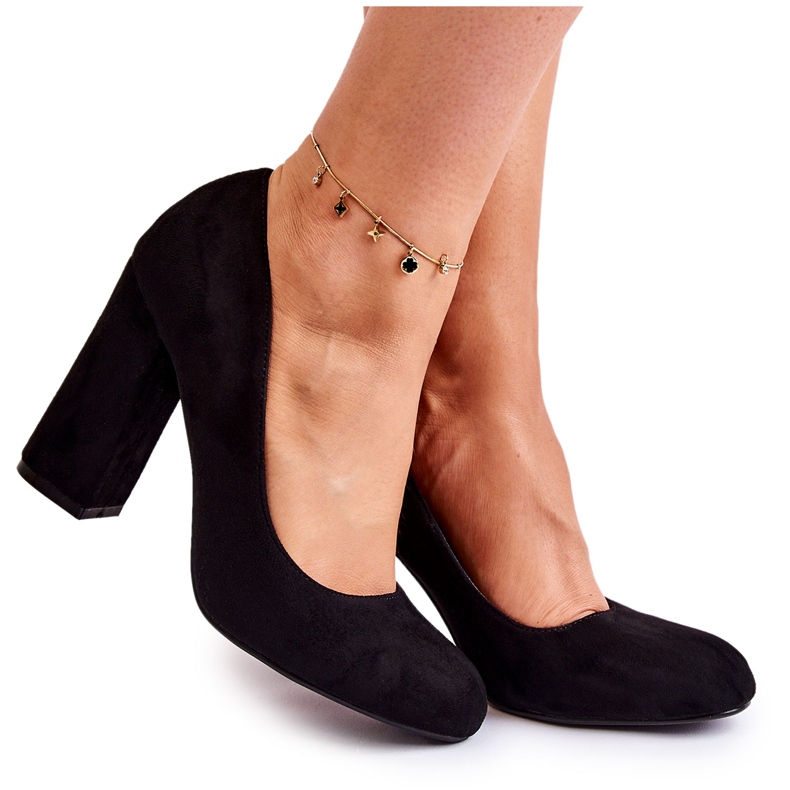 WT1 Sapatos de camurça clássicos no calcanhar Reiser preto