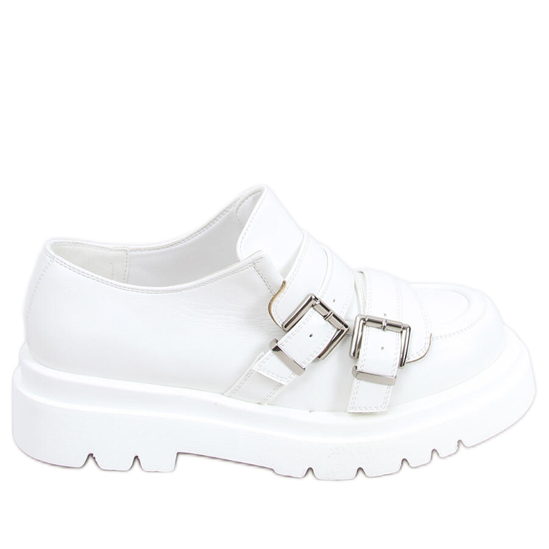 Mocassins femininos Atena White branco
