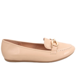 Mocassins femininos Amiya Khaki bege