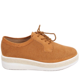 Mocassim com alpargatas Guermo Camel marrom