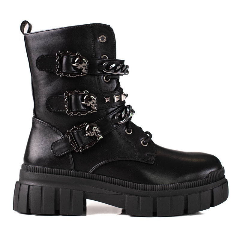 Botas rock de mulher Shelovet pretas preto