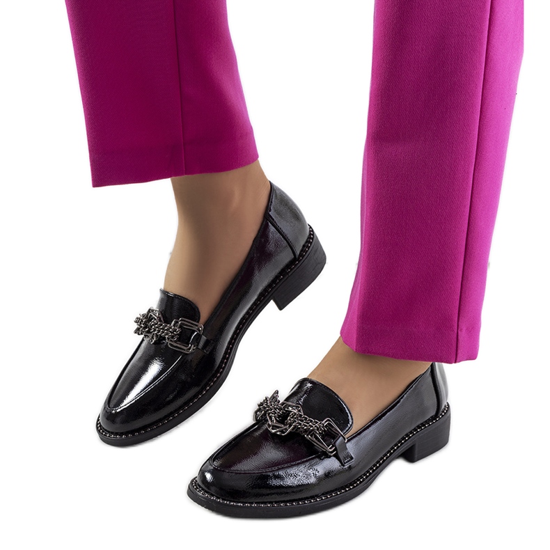 Sapatos Sakina de mulher negra preto