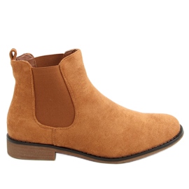 Bota Chelsea de camurça Burbo Camel marrom