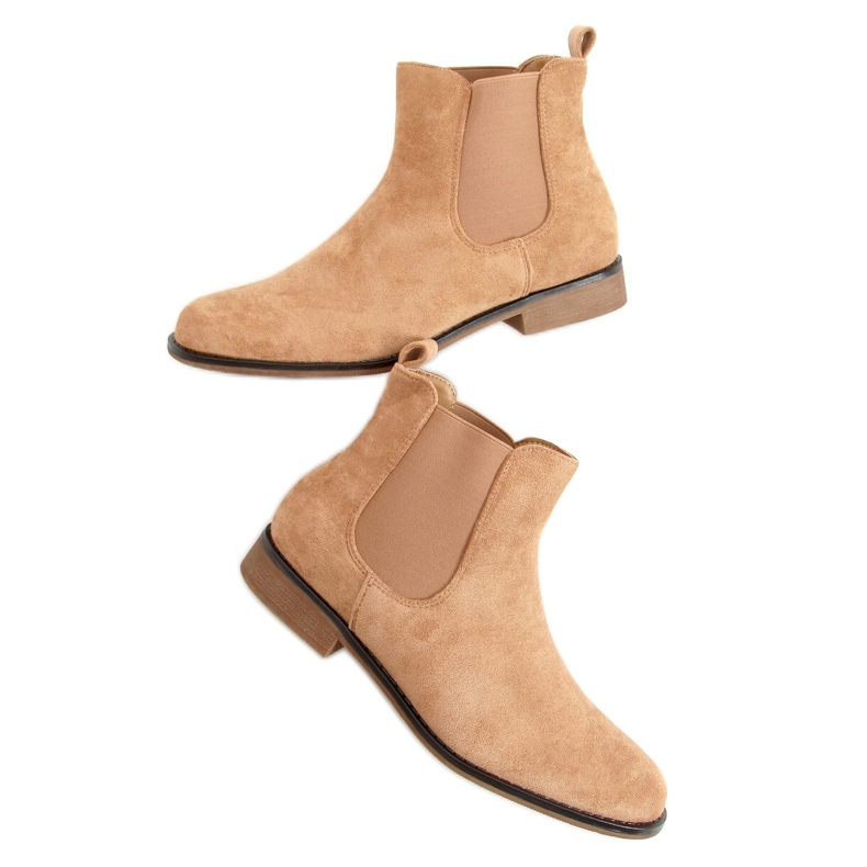 Botas Chelsea de camurça Burbo Khaki bege