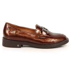 Mocassim de mulher marrom envernizado Potocki