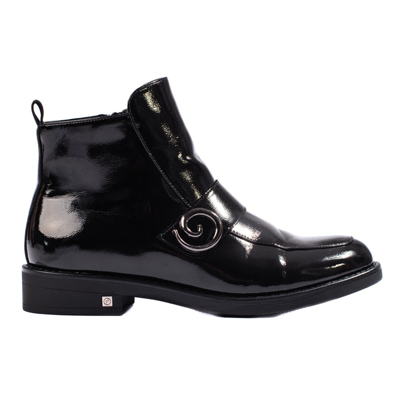 Bota envernizada preta W. Potocki preto
