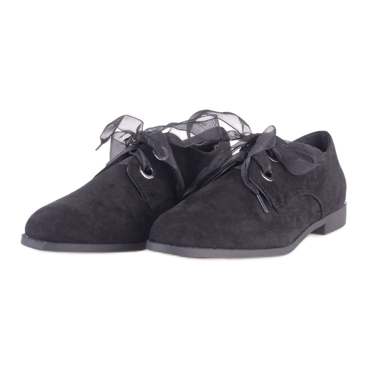 Sapatos elegantes com cadarço Shelovet preto