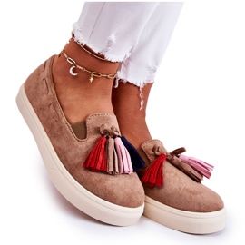 PS1 Tênis feminino Slip-On marrom Venira