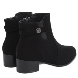Botas de salto baixo Radd Black preto
