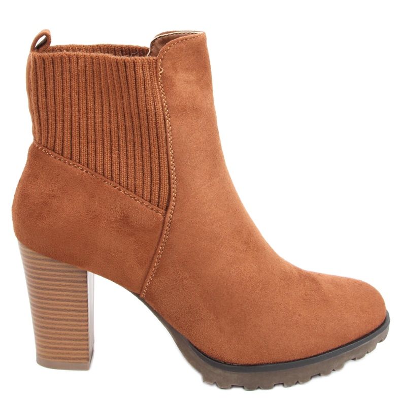 Botas femininas de salto alto Rosst Camel castanho Botas femininas de salto alto Rosst Camel castanho