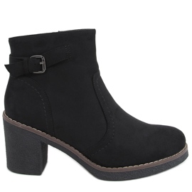 Botas com salto de borracha Retta Black preto
