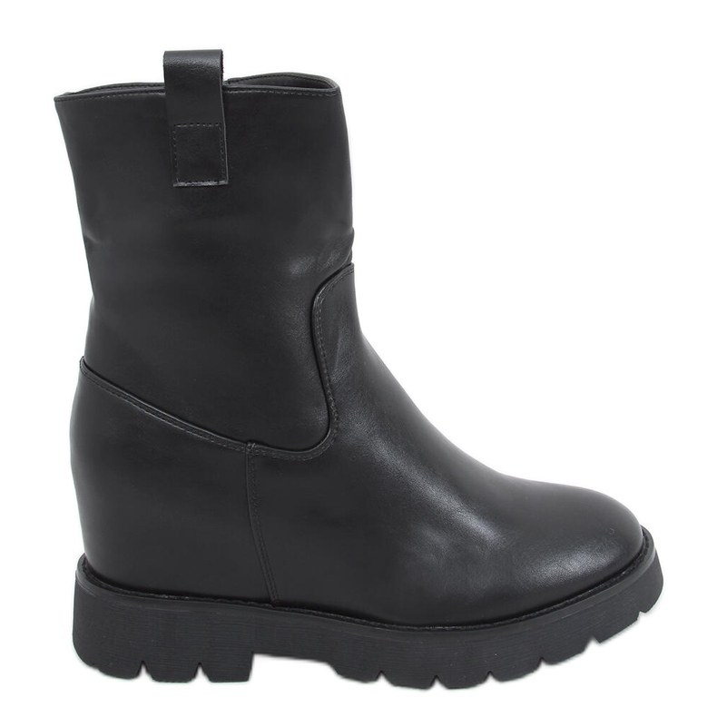 Botas em cunha oculta Luanda Black preto
