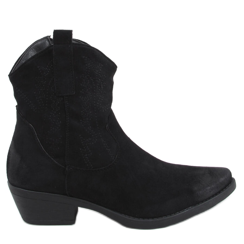 Botas de cowboy femininas Besta Black preto