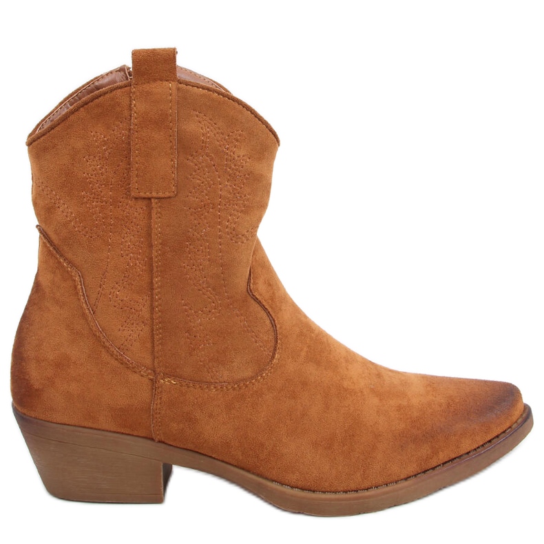 Botas de cowboy femininas Besta Camel castanho